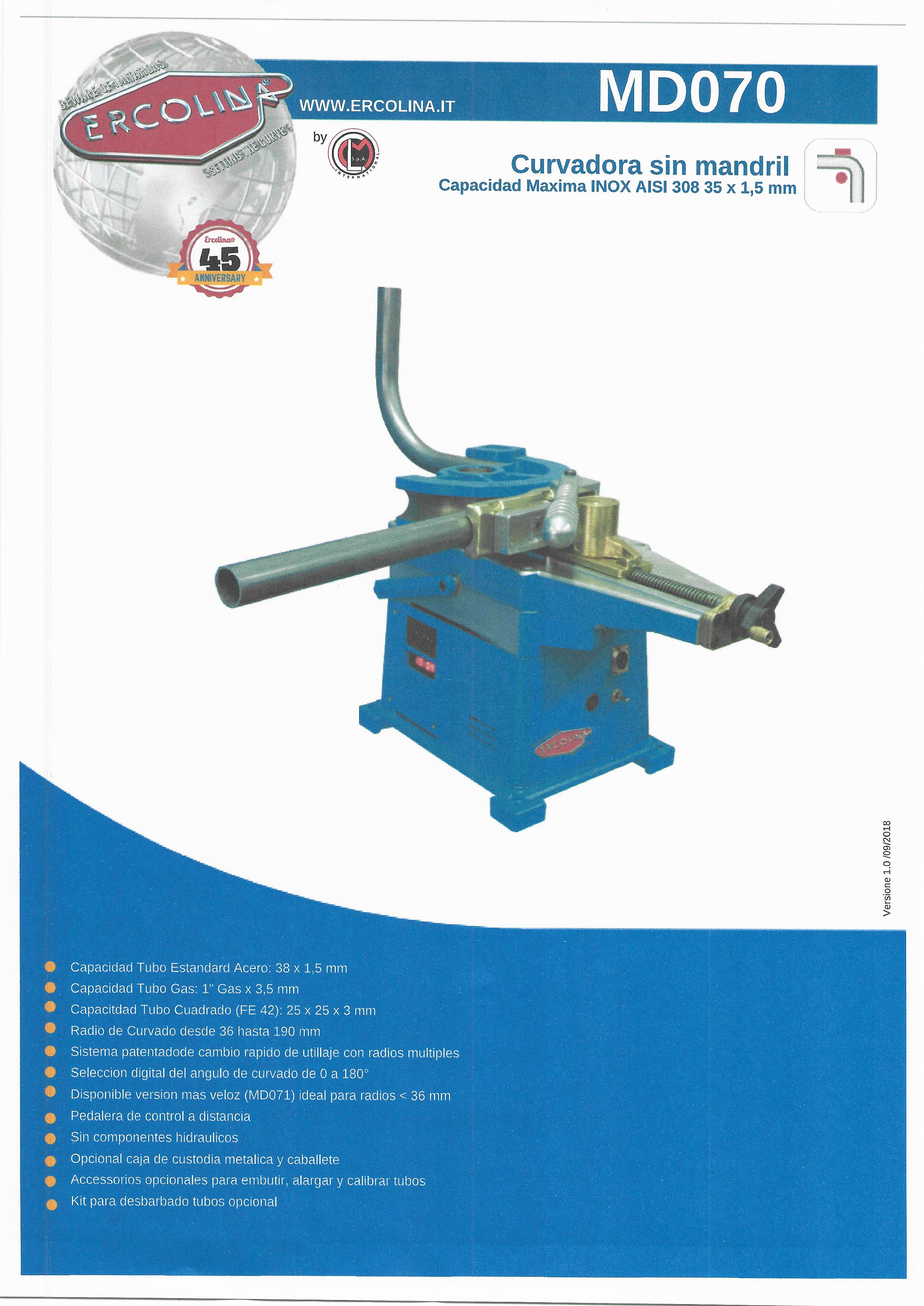 ERCOLINA - Tube bending machine 